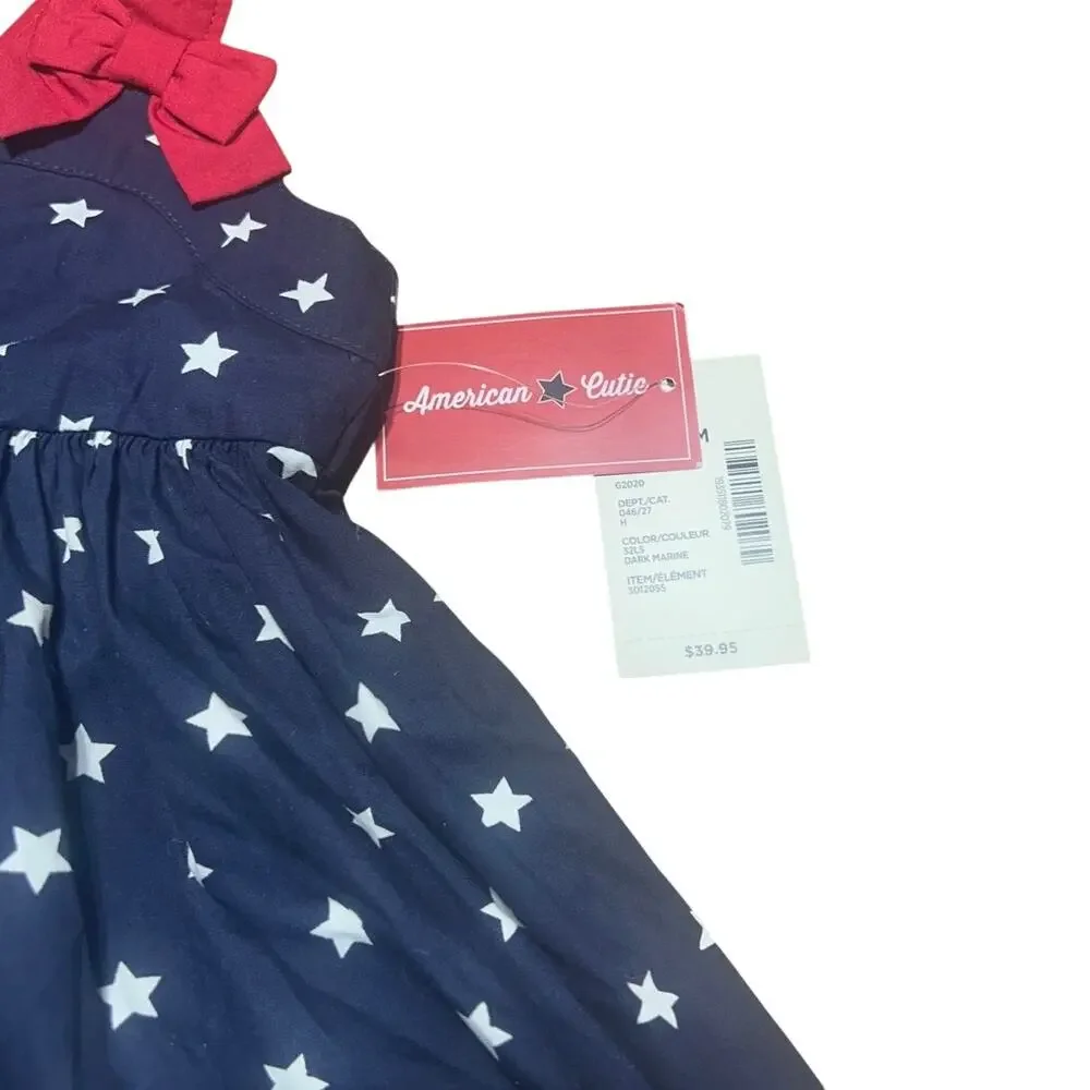 NWT Gymboree 18-24 mths patriotic American Cutie navy blue & star print